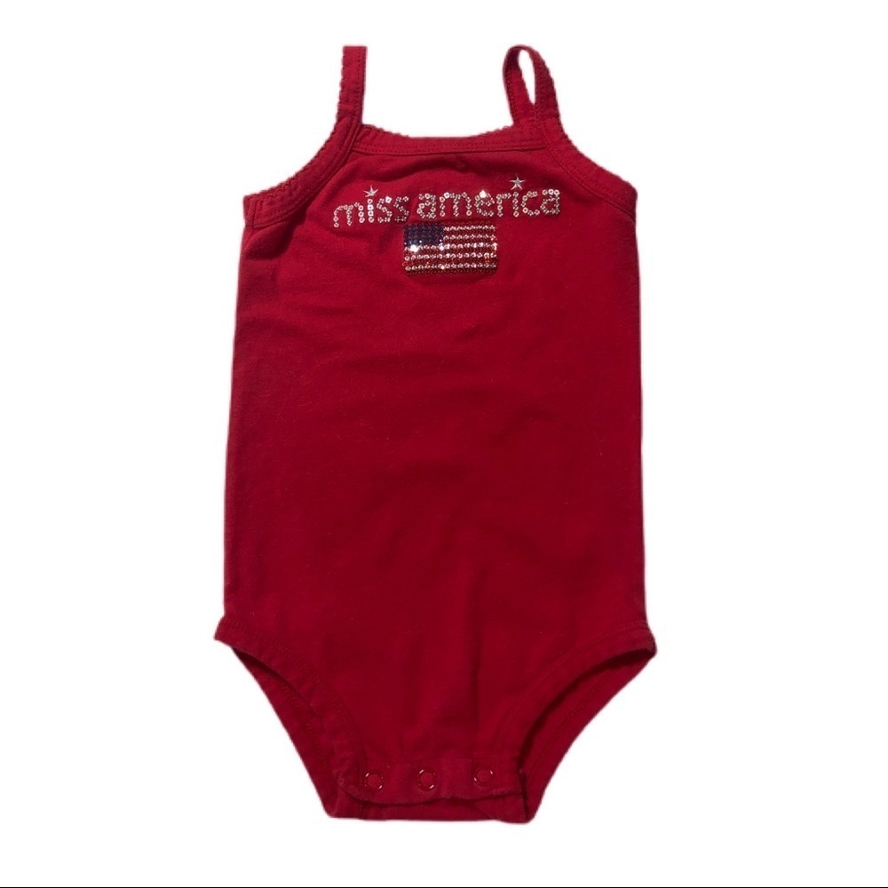 Koala Kids Miss America Patriotic Onsie
